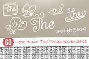 60 Hand drawn 'The' PS Brushes, a Brush Add-On by Frisk Shop (Thumbnail 1 of 3)