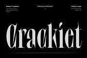 Crackiet - Modern Condensed Font, a Font by Bring To Type (Thumbnail 1 of 12)