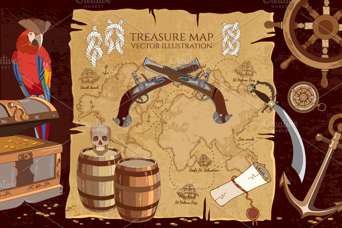 Treasure island collection, an Education Illustration by Matrioshka (Photo 1 of 9)