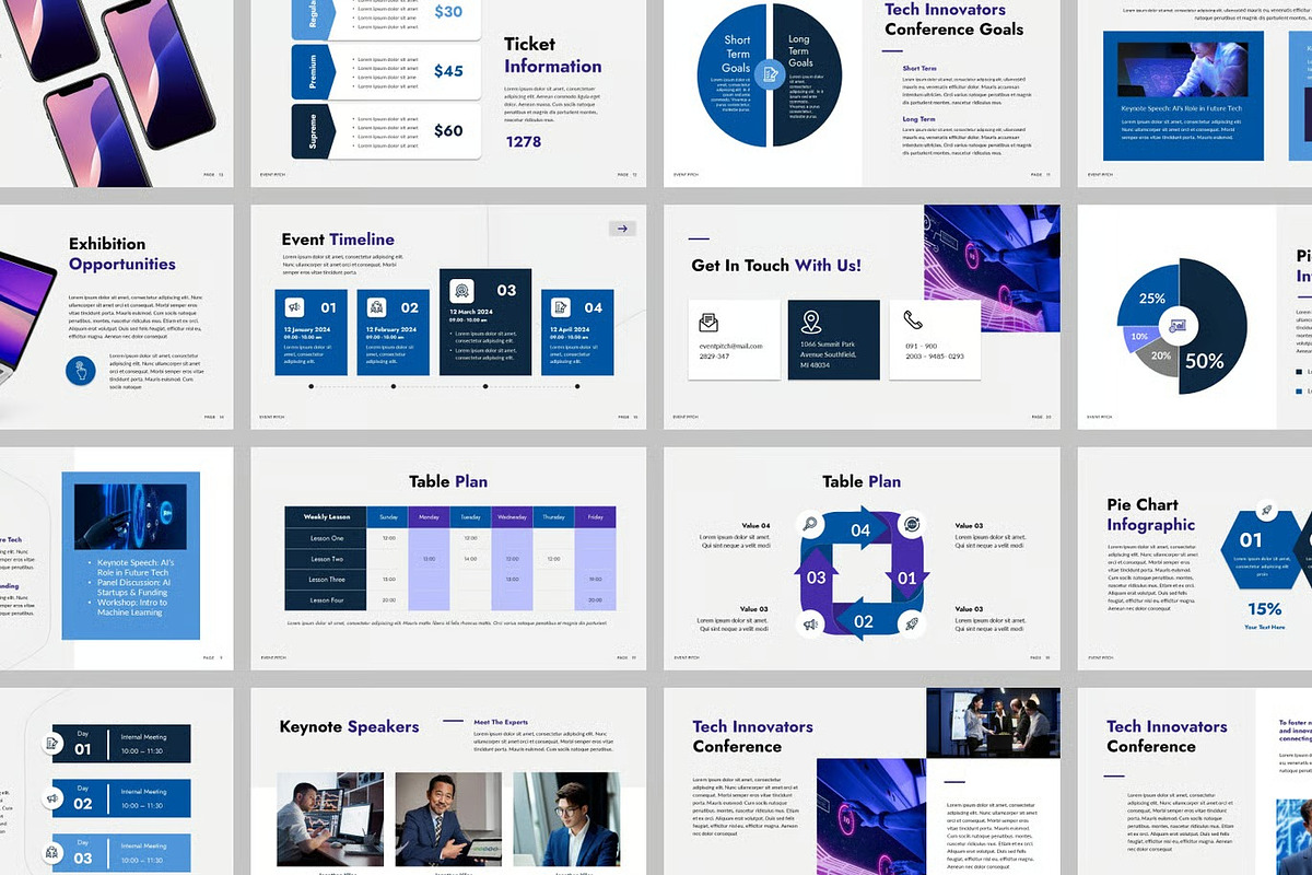 Event Pitch Keynote Templates, a Presentation Template by Fit-tee (Photo 2 of 2)