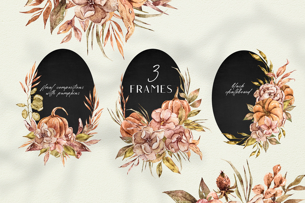 -20% Watercolor PUMPKIN SEASON set, a Texture Illustration by Tiana Geo (Photo 5 of 16)