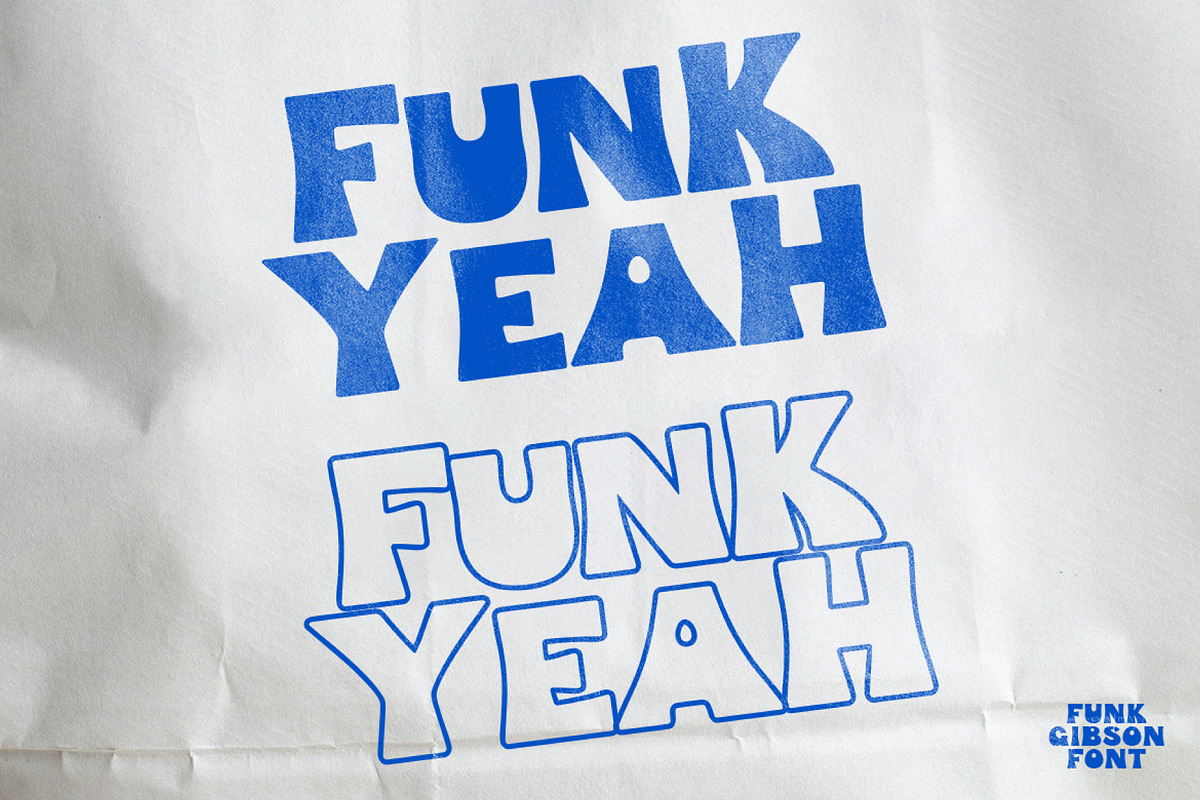 Funk Gibson - Display Font, a Font by Prioritype Co (Photo 9 of 10)