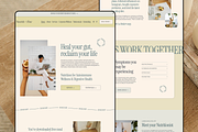 Nourish + Flow Nutritionist Website, a Squarespace Template by Solana Creative Co. (Thumbnail 1 of 13)