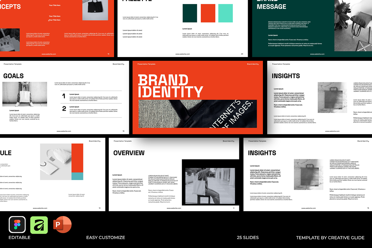 Boston Brand Identity Figma Template, a Presentation Template by Creative Glide (Photo 1 of 6)