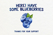 Blueberry Typeface, a Handwritten Font by Squarepack (Thumbnail 10 of 10)