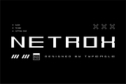 Netrox - Futuristic Display Font, a Sans Serif Font by Typeagle (Thumbnail 1 of 11)