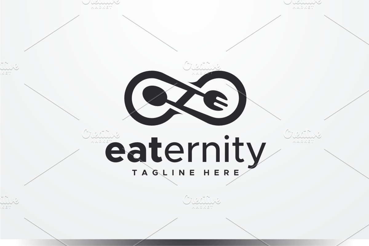 Eat Infinity Fork & Spoon Logo, a Branding & Logo Template by yopie (Photo 5 of 5)