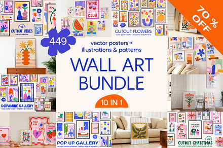 Wall Art Bundle | 449 Vector Posters, an Object Graphic by ArtFM