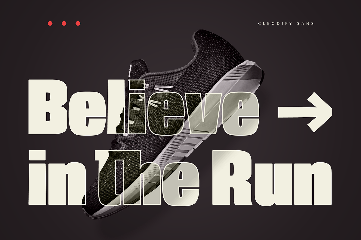 Cleodify - Bold Modern Sans, a Sans Serif Font by Namara Creative Studio (Photo 4 of 13)