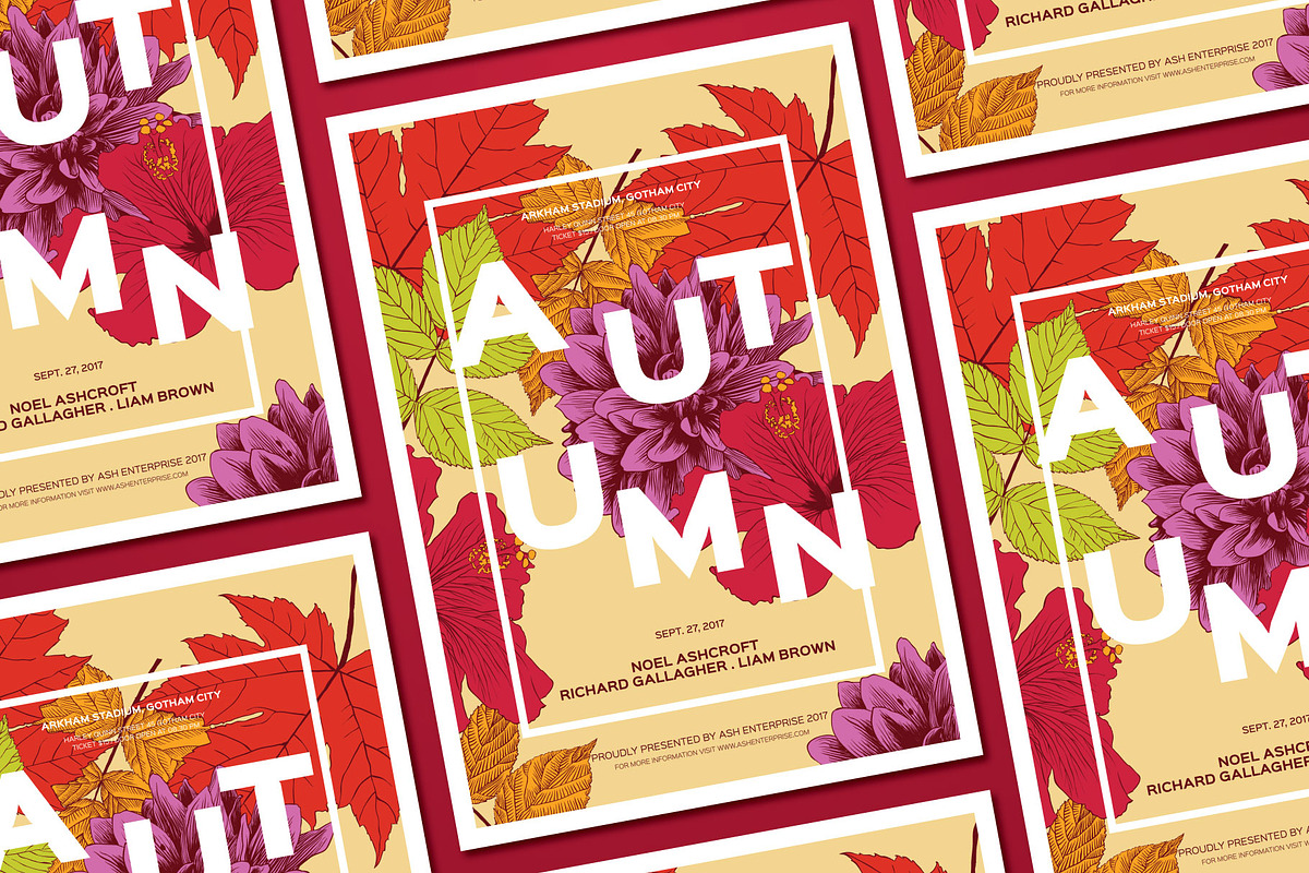 Autumn Event Flyer, a Flyer Template by ashenterprise (Photo 2 of 2)