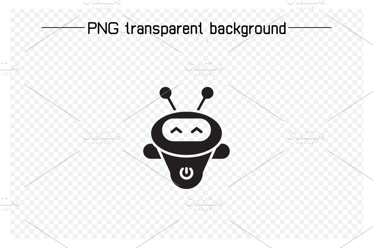 Funny Robot Avatars Set, a Solid Icon by Designfour (Photo 2 of 7)