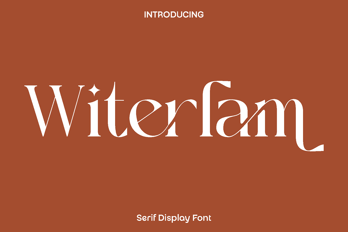Witerlam - Serif Display Font, a Serif Font by Luna Shop (Photo 1 of 11)