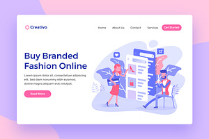 Fashion Ecommerce Web Landing Page