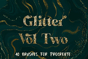 Glitter & Metallic for Procreate, a Brush Add-On by KJP Designs (Thumbnail 1 of 8)