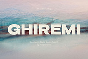 Ghiremi  - Modern Bold Sans Serif, a Sans Serif Font by Typeformers (Thumbnail 1 of 5)