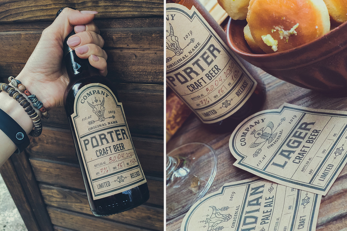 Beer Labels: Editable Set, a Templates & Theme by Lumitar (Photo 6 of 6)