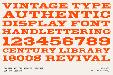 Vintage Western Woodcut Font
