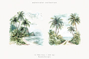 Watercolor Tropics, a Decorative Illustration by PeDe Designs (Thumbnail 4 of 13)