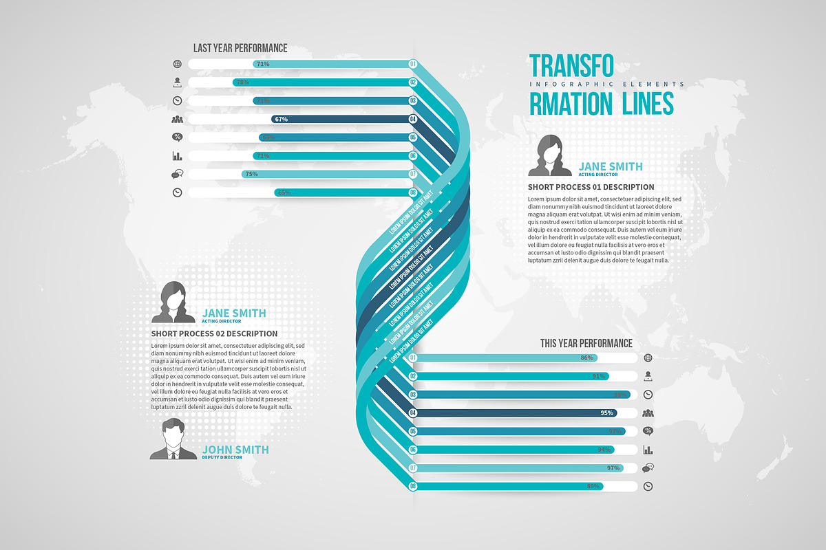 Transformation Lines Infographic, a Templates & Theme by h.utomo
