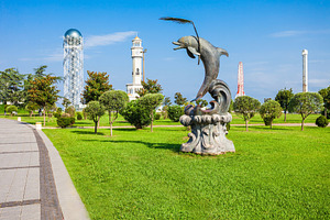 Dolpin statue, Batumi, a Photo by saiko3p