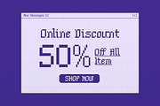 Shiver Glitch | Pixelated Font, a Sans Serif Font by gracetype_studio (Thumbnail 4 of 12)