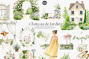cottagecore graphics chateau decor, a Decorative Illustration by Patishop Art (Thumbnail 1 of 10)