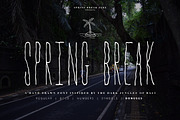 Spring Break Font + Bonus Graphics, a Sans Serif Font by Spring Break Jake (Thumbnail 1 of 6)