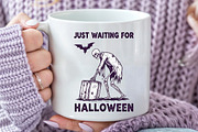 Just Waiting for Halloween SVG PNG, a Seasonal Illustration by Rose Art (Thumbnail 3 of 5)