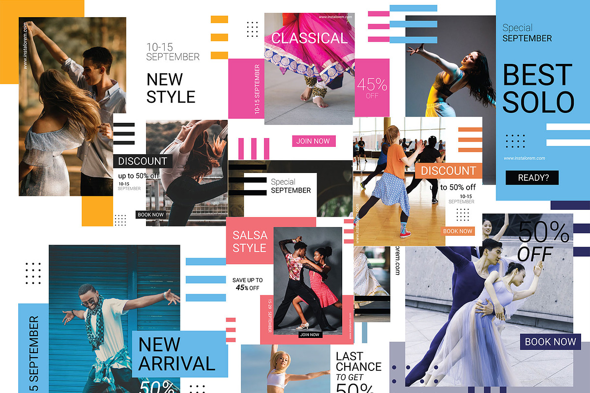 400 Instagram Templates Bundle, a Social Media Template by Mehul Munjani (Photo 3 of 22)