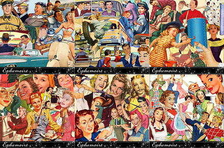 Retro Ad Elements SUPER BUNDLE