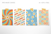 Groovy Hippie Collection, a Background Graphic by Martyshova (Thumbnail 10 of 16)