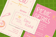 Lovely Picnic Handwritten - 4 Styles, a Handwritten Font by Littlehand (Thumbnail 4 of 9)