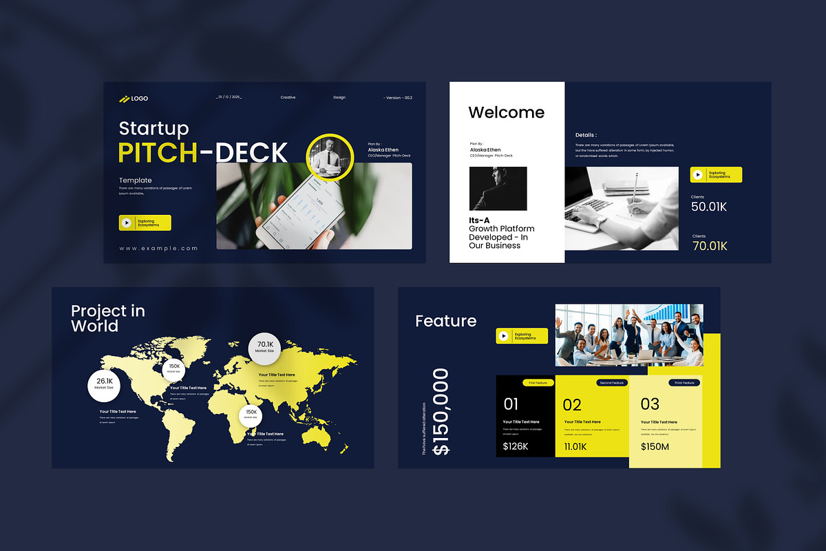 Startup Pitch-Deck Presentation, a Presentation Template by Creative-Work (Photo 2 of 9)