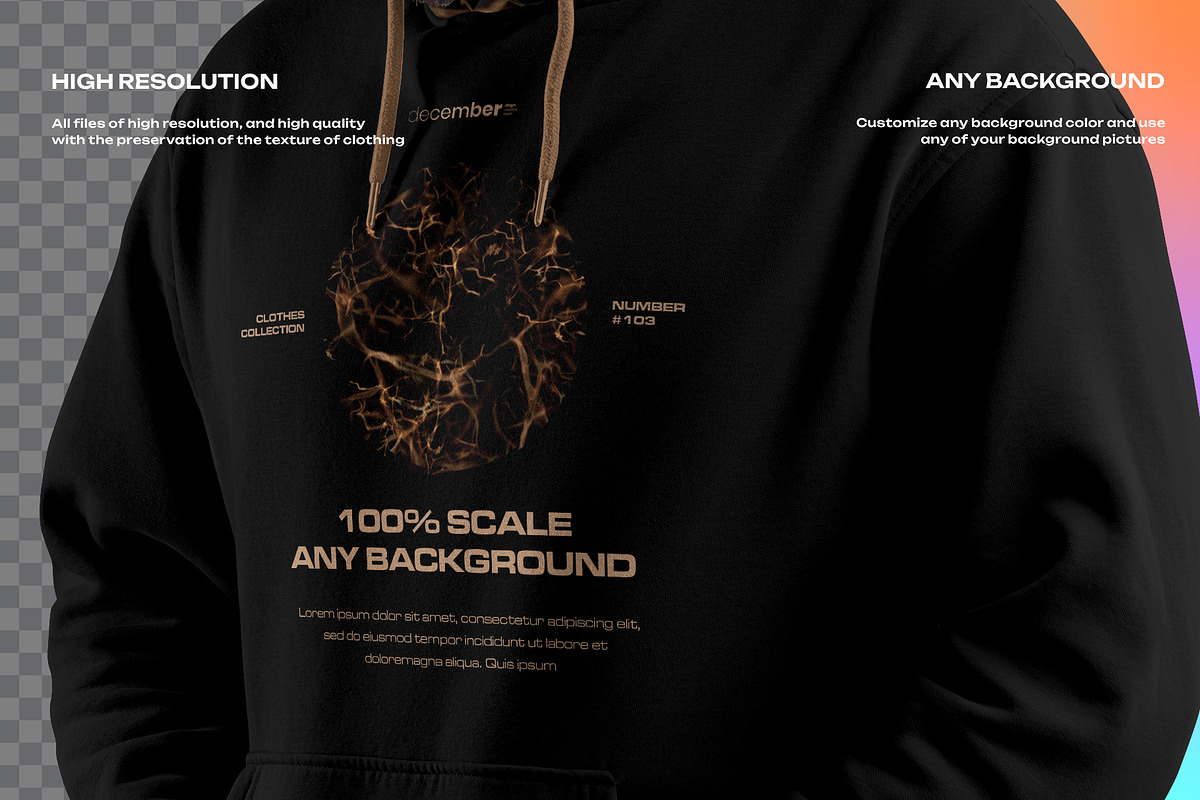 4 Mockups Oversize Hoodies, an Apparel Mockup by Grow Design Craft Studio (Photo 6 of 7)