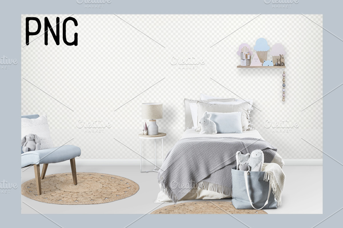 Kids Room Wall/Frame Mock Up 16, a Print Template by Whimsicality (Photo 2 of 4)