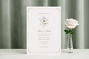 Elegant Wildflower Wedding Invite, an Invitation Template by by creative paper (Thumbnail 3 of 3)