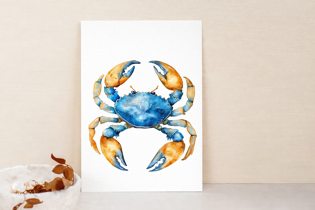 Watercolor Ocean Animals Clipart, an Illustration by Libby Wishes (Photo 3 of 7)