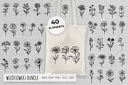 Wildflowers Bundle | 100% Hand drawn, a Decorative Illustration by Irina Ostapenko (Thumbnail 1 of 4)