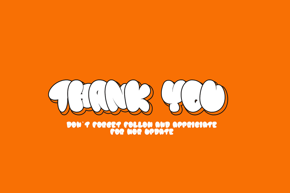 Gummies - Fat Bubble Font, a Font by HeyFonts (Photo 14 of 14)