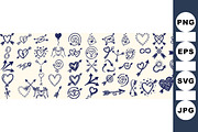 Hand Drawn Love Arrow Clipart, an Illustration by designvectx (Thumbnail 1 of 3)
