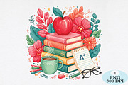 Boho Floral Teacher Png, a Seasonal Illustration by Daily.Designs (Thumbnail 1 of 5)