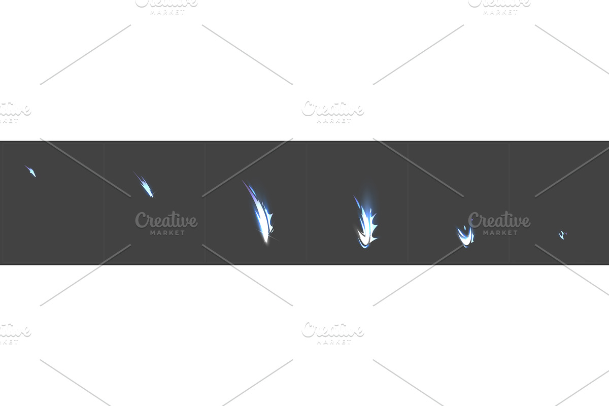 Sequential attack effect with, an Illustration by art PVP - market