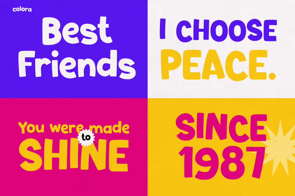 COLORA, a Font by Pinisi ART (Photo 6 of 10)