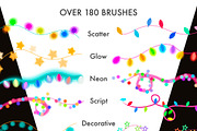 Christmas Light Procreate Brushes, a Brush Add-On by SketchQueen (Thumbnail 2 of 4)