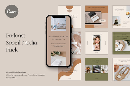 Podcast Marketing Bundle | CANVA