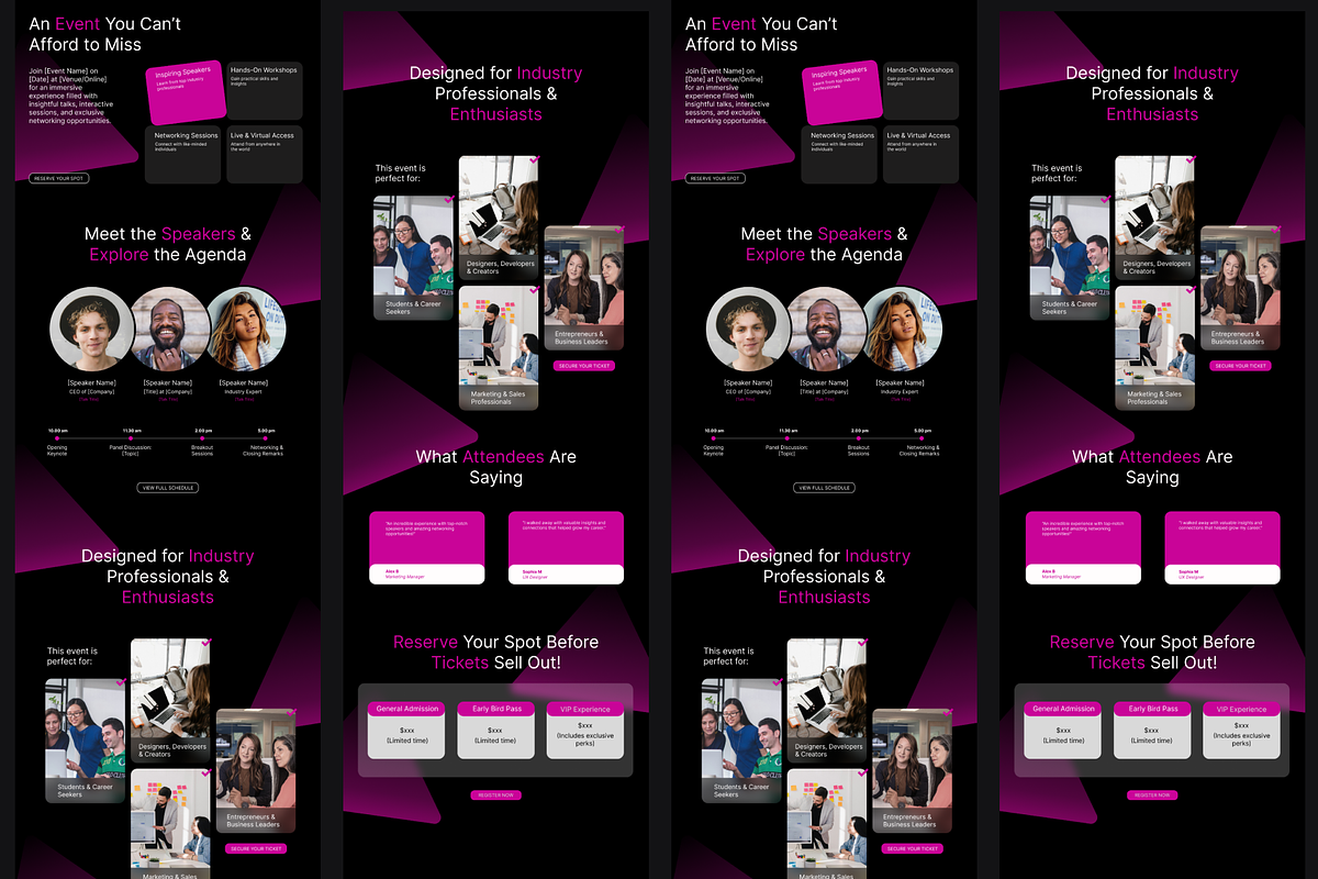 Figma Event Organizer Landing Page, a Landing Page Template by Musara (Photo 4 of 6)