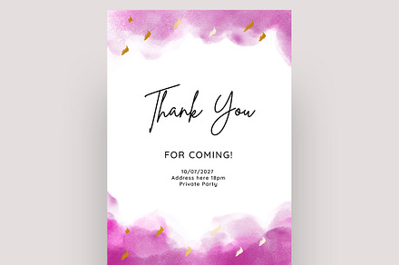 Thank You Card Template Vertical