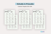 Calendar Template 2024-2030, a Stationery Template by Design Zone (Thumbnail 2 of 5)