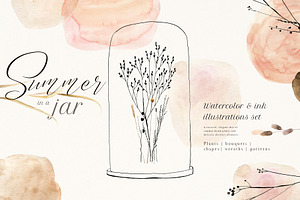 Summer in a jar | Watercolor set