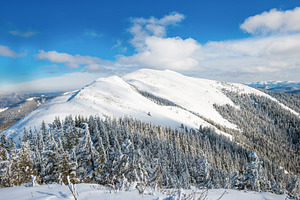 Winter landscape in mountains, a Nature Photo by Vapi